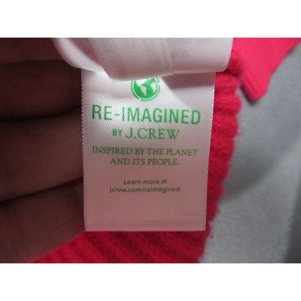 J.Crew Sweater Womens XL Pink Cashmere Mock Neck Pullover Ribbed Fair Trade Cert - Picture 10 of 15